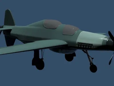 Dornier DO A 11 Low-poly 3D model