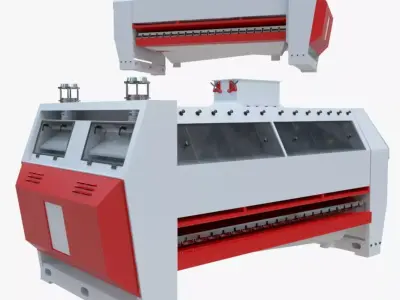 Semolina Purifier - Wheat Grain Flour Milling Machine Low-poly 3D model