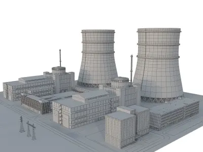  Nuclear power  3D model