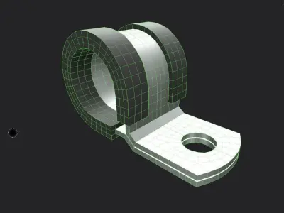 Cable Clamp M6 Low-poly 3D model