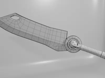 Game Ready - 3D Sword002 Low-poly 3D model