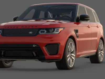 2015 Land Rover Range Rover Sport SVR 3D Model  Low-poly 3D model