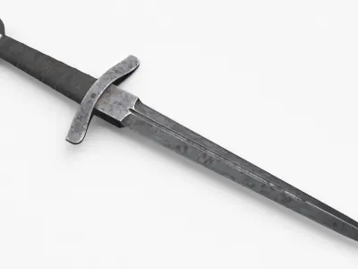 Crusader Dagger Used 3D model
