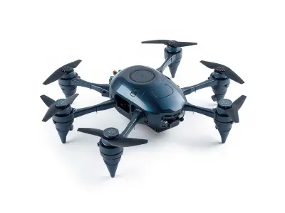 Underwater Spider Drone Submersible model pack Low-poly 3D model