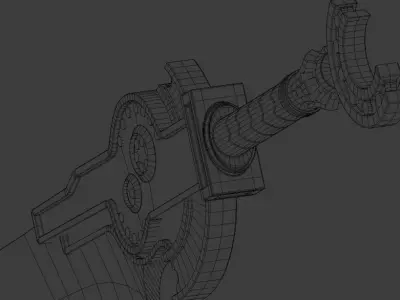 Sword titan Low-poly 3D model