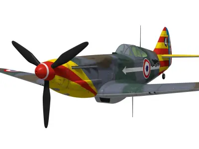 Dewoitine D520 3D model purchase