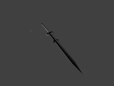 Warlord Battle Sword Free low-poly 3D model