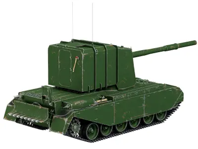 FV 4005 stage 2 Low-poly 3D model
