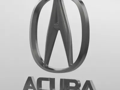 acura logo 3D model