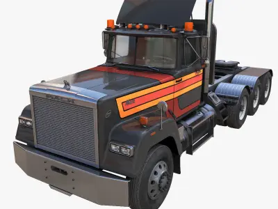 Classic trucks collection 3D Model Pack