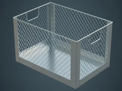 Crate 2A Low-poly 3D model