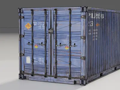 Shipping Container spp Low-poly 3D model