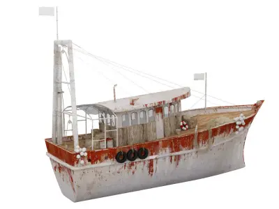 Rusty Boat 3D model