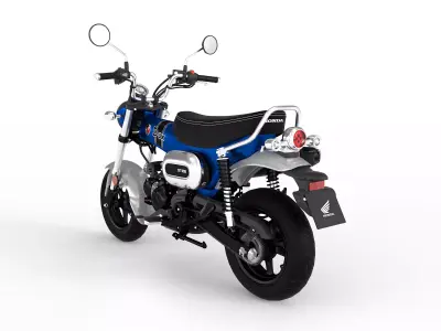 Honda DAX 125 2025 C4D modeling physical rendering 3D model