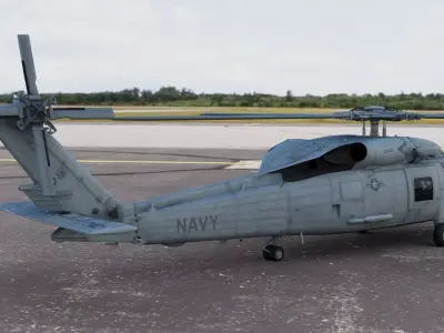 Seahawk Sikorsky SH-60 Helicopter 3D model