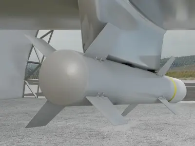 MAM L and MAM C    Micro Smart Munition  Bomb Low-poly 3D model