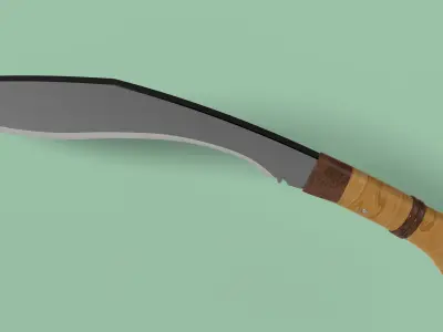 Kukri knife 3D model shop