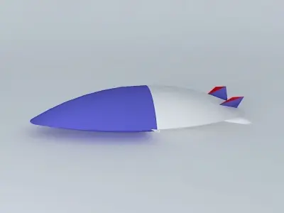 Modern Airship concept Free 3D model