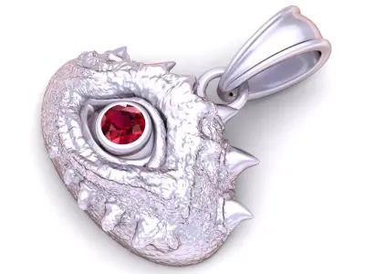 Dragon Eye Pendant 3D Printable MODEL 3D print model