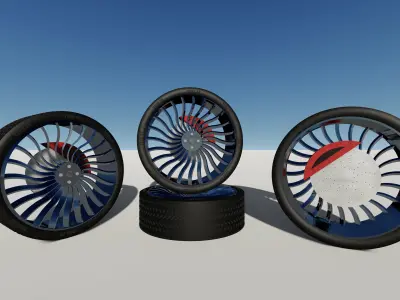 car tire Free low-poly 3D model purchase