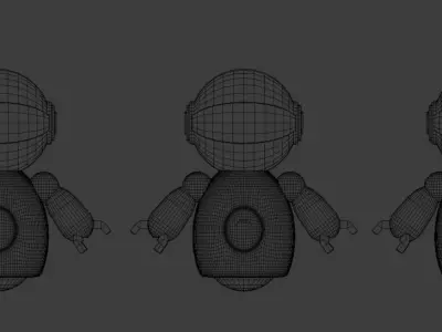 Mini robot 3D model get