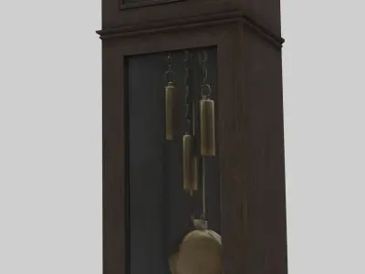 Vintage Clocks Pack With PBR Materials Low-poly 3D model