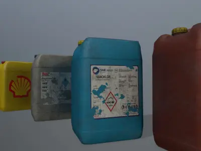 Jerry Can Low-poly 3D model shop