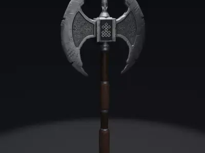 Double Axe - A Realistic and Reliable Game-Ready  Low-poly 3D model