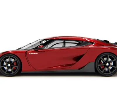 Koenigsegg Gemera 2025 Low-poly 3D model