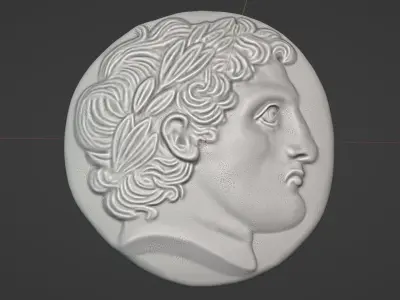 gold coin 3D print model