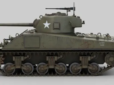 M4 Sherman Tank 3D model purchase