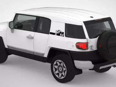 Toyota land cruiser fj 2008 - 2022 Low-poly 3D model