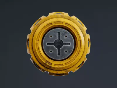 Sci-Fi Grenade Prop Low-poly 3D model