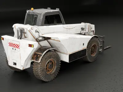 Used Telescopic Handler Forklift 3D model