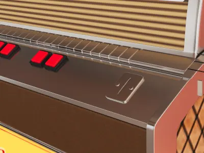 Sound Leisure Vinyl Rocket Jukebox 3D model