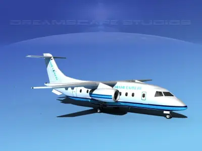 Dornier 328Jet Miami Express 3D model