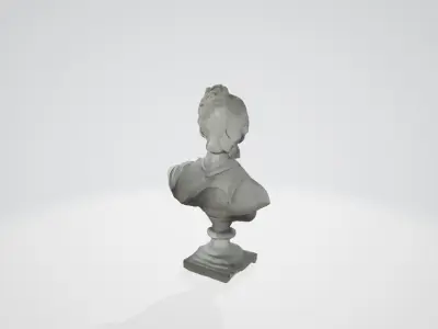 Stone Statue 3D Render 3D model