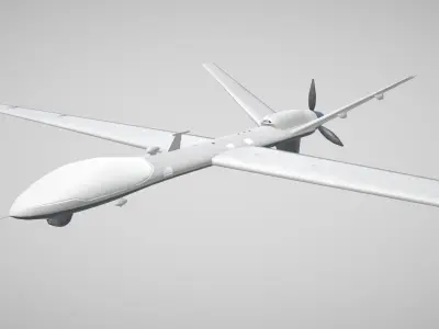 MQ9 Reaper Drone Low-poly 3D model