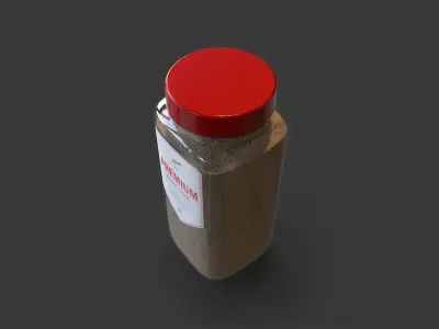 Wheat Flour Container A01 Low-poly 3D model