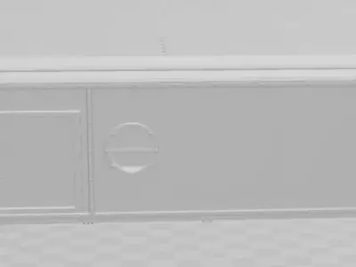 Passenger Train 3D model