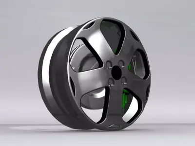 Sports car RIM 3d Model Low-poly 3D model