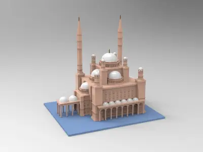 Mohamed Ali Mosque 3D Model 3D print model