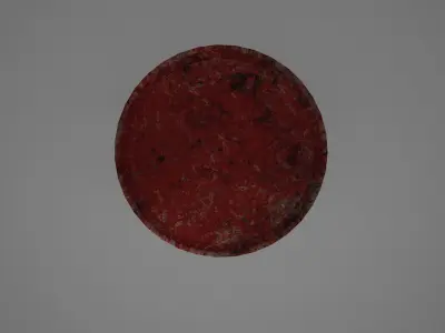 Old Metal Barrel 3D model