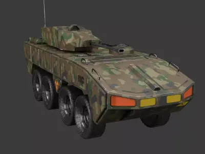 Badger IFV Free low-poly 3D model