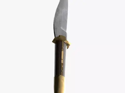 Rampuri Pocket Knife Low-poly 3D model