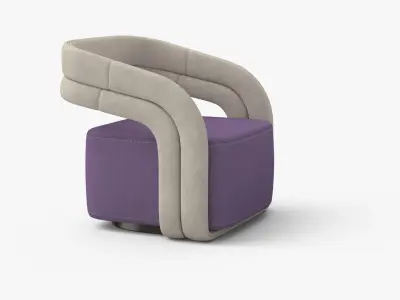 armchair 3D model 7