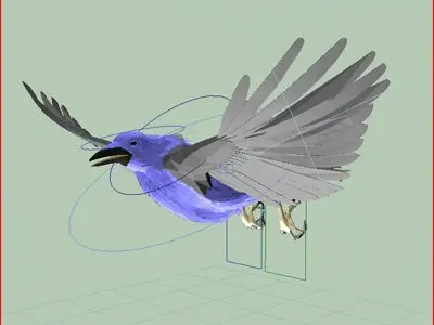 CROW - Fully Rigged For Max 3D model