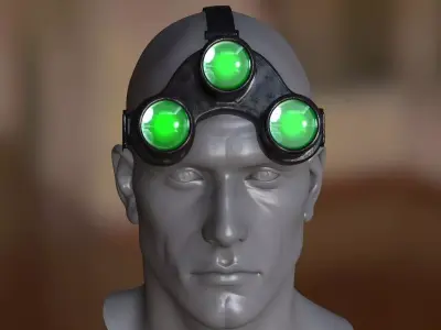 Night vision goggles FREE  Free low-poly 3D model