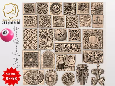 27 Gothic Romanesque  3D Models Bundle Premium STL Files 3D print model