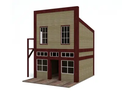 General Store Low-poly 3D model purchase